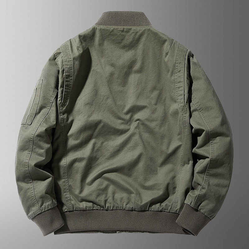 Giubbotto bomber casual premium da uomo – Vestibilità rilassata con collo alto