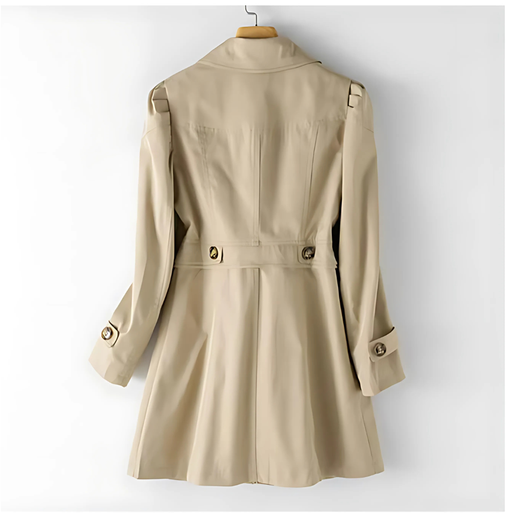 Trench da donna sagomato con bottoni e colletto classico - Elegante e intramontabile
