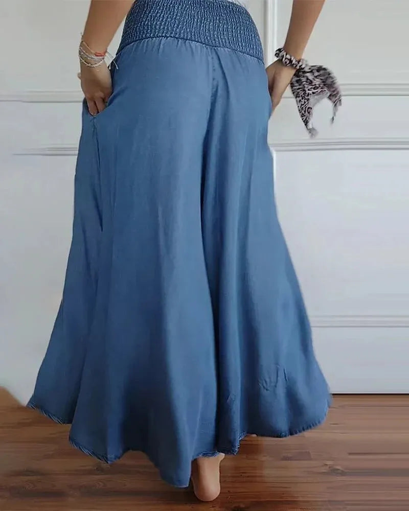 Culottes leggeri da donna, pantaloni larghi ed eleganti - Comodi
