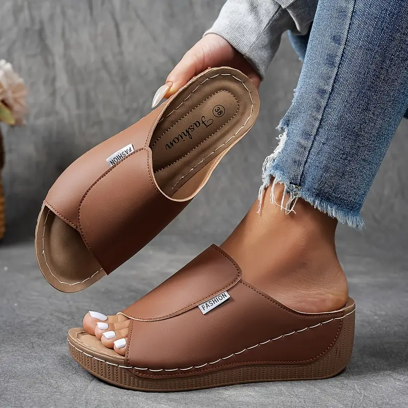 Sandali con plateau comfort da donna – Cinturini regolabili con supporto dell'arco plantare