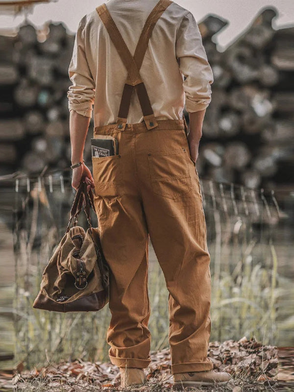 Tuta unisex in tela resistente – Comoda tuta in stile vintage per il lavoro