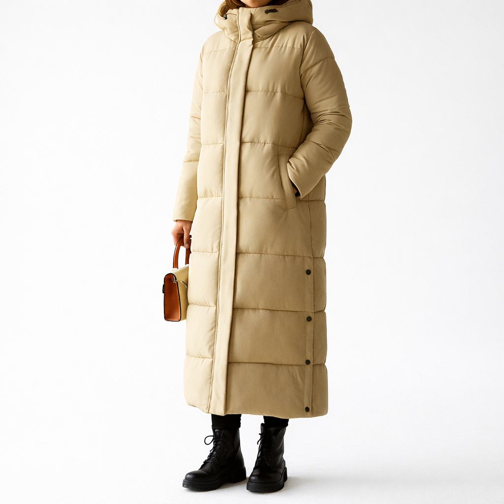 Piumino Lungo Donna Luxe – Stile Invernale Elegante e Caldo