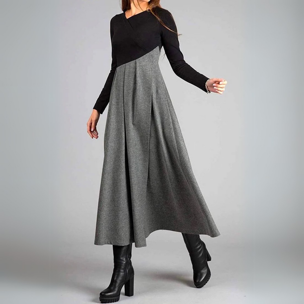 Abito Elegante – Contrasto Moderno per uno Stile Senza Sforzo