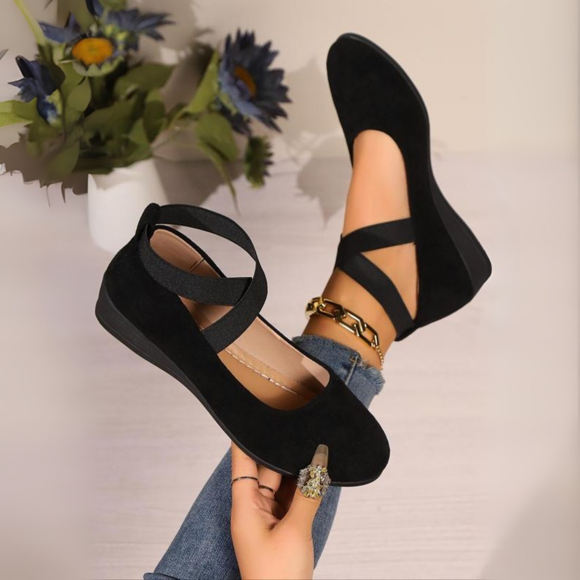 Scarpe ballerine con zeppa chiusa – Eleganti e comode ballerine per tutti i giorni