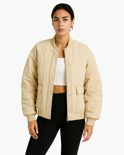 Giacca trapuntata oversize da donna – Stile urbano e comfort avvolgente