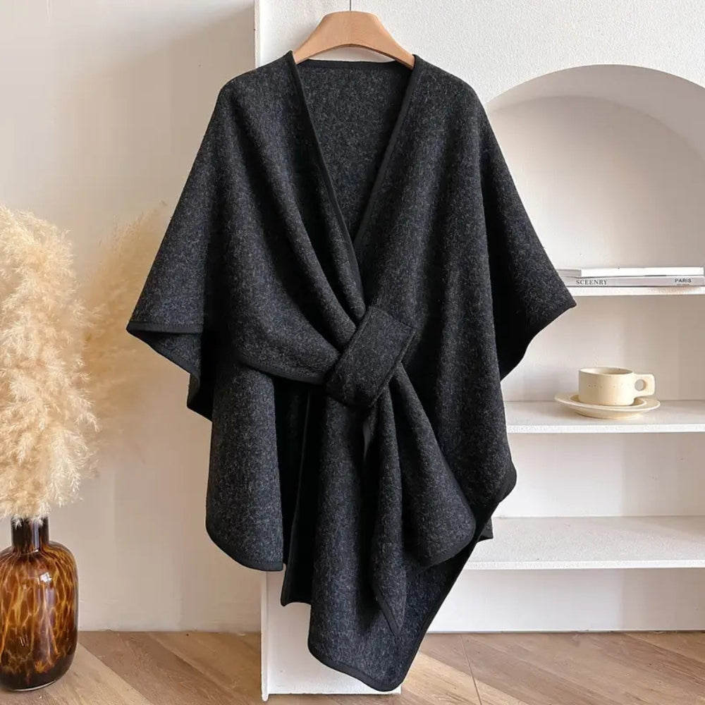 Cappotto scialle antivento di lusso da donna