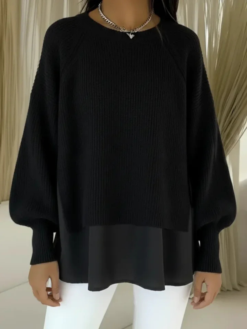 Women's two-piece-effect sweater - Chic and comfortable