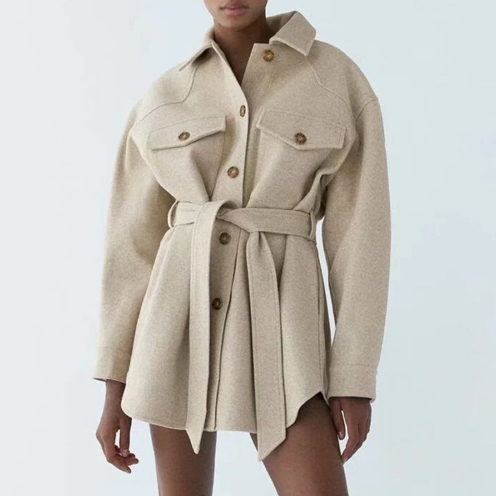 Women's Long Winter Jacket - Elegant and Warm