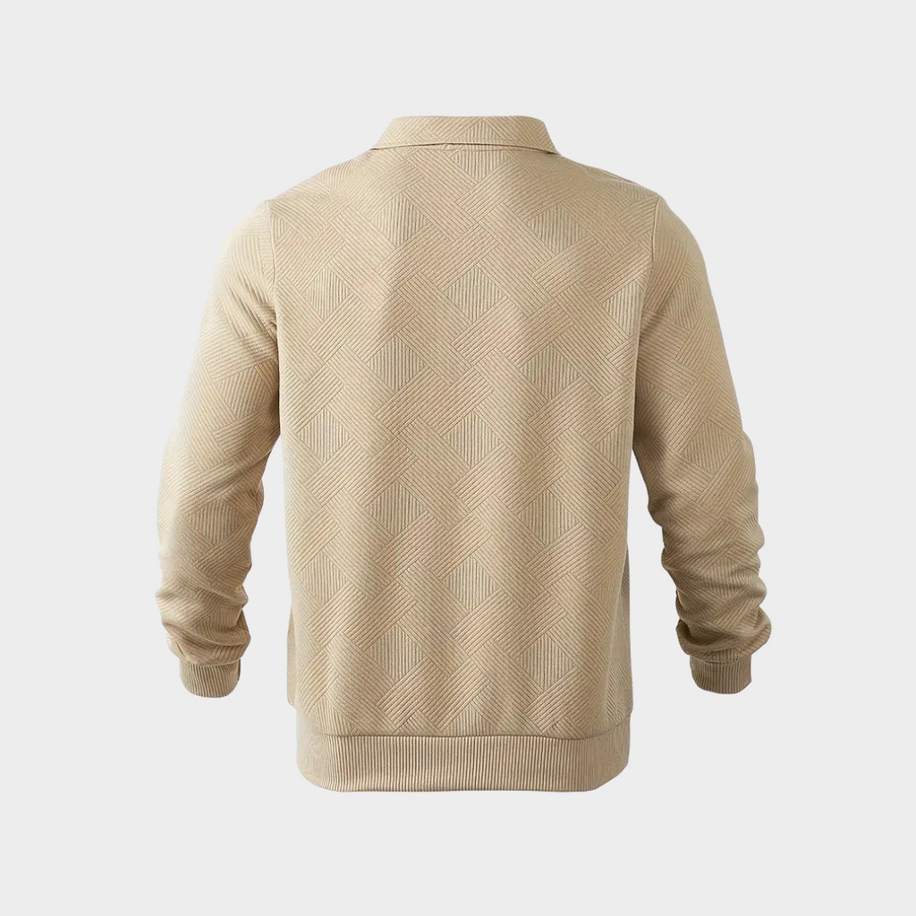 Maglione premium da uomo con mezza zip