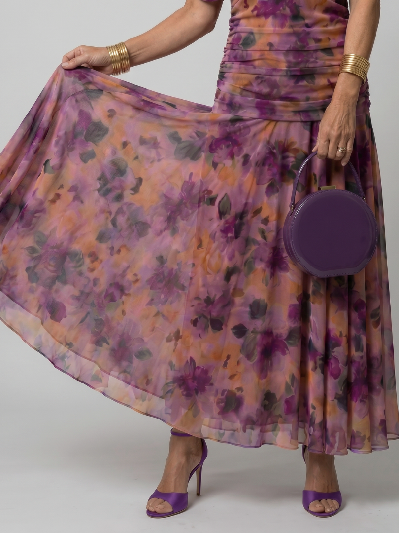 Abito midi da donna con spalle scoperte - Fluido e romantico