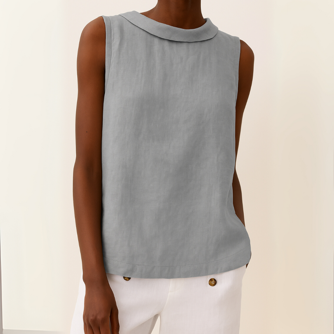 Top da donna senza maniche a collo alto – Stile casual, elegante e minimalista