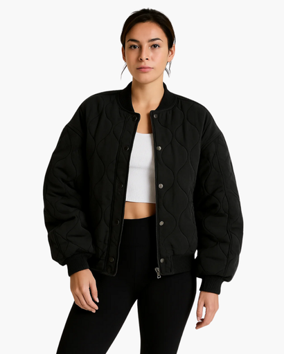 Giacca trapuntata oversize da donna – Stile urbano e comfort avvolgente