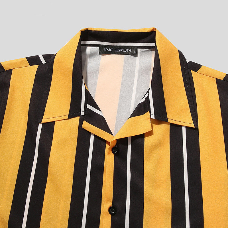Camicia estiva casual premium da uomo - Camicia streetwear a maniche corte