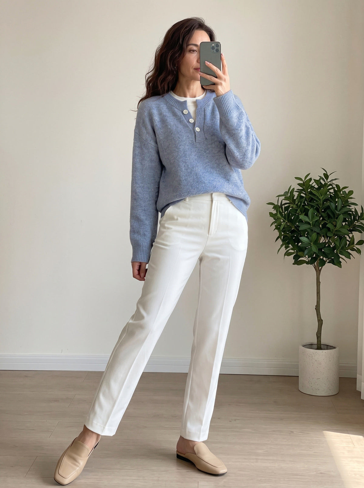 Pull femme effet deux pièces avec fermeture éclair - Moderne et enveloppant