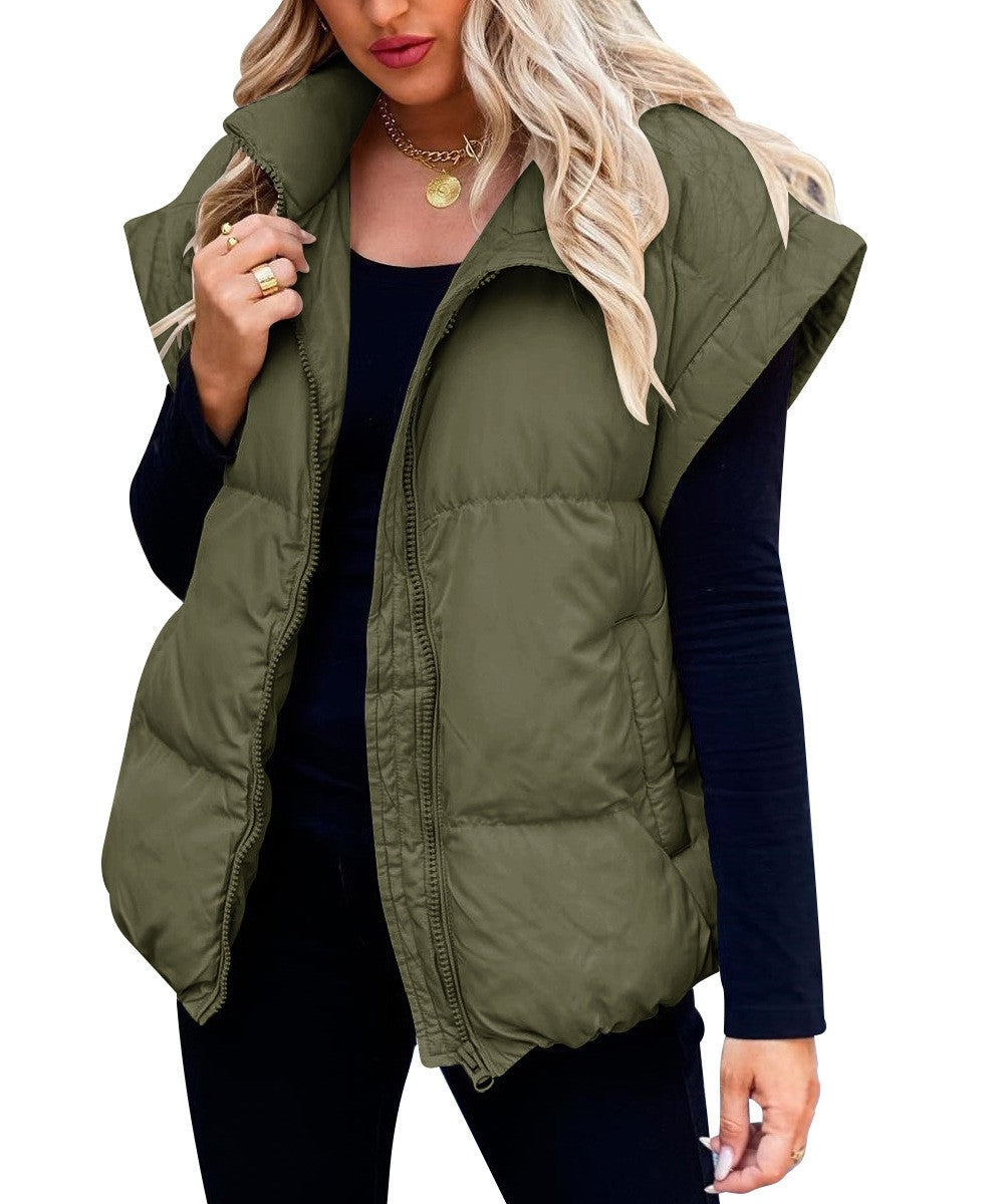 Doudoune sans manches oversize pour femme - Chaude et moderne