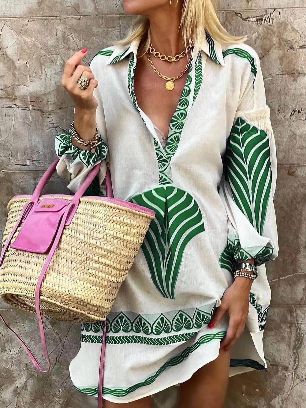 Abito mini stampato da donna – Casual ed estivo