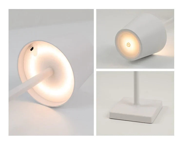 Nordiclight - Lampada da tavolo ricaricabile senza fili per un'illuminazione elegante