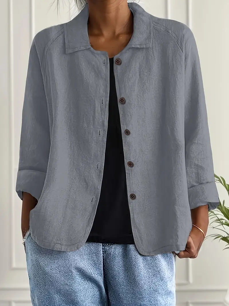 Blusa Casual Donna – Giacca Leggera Per Sovrapposizione Quotidiana