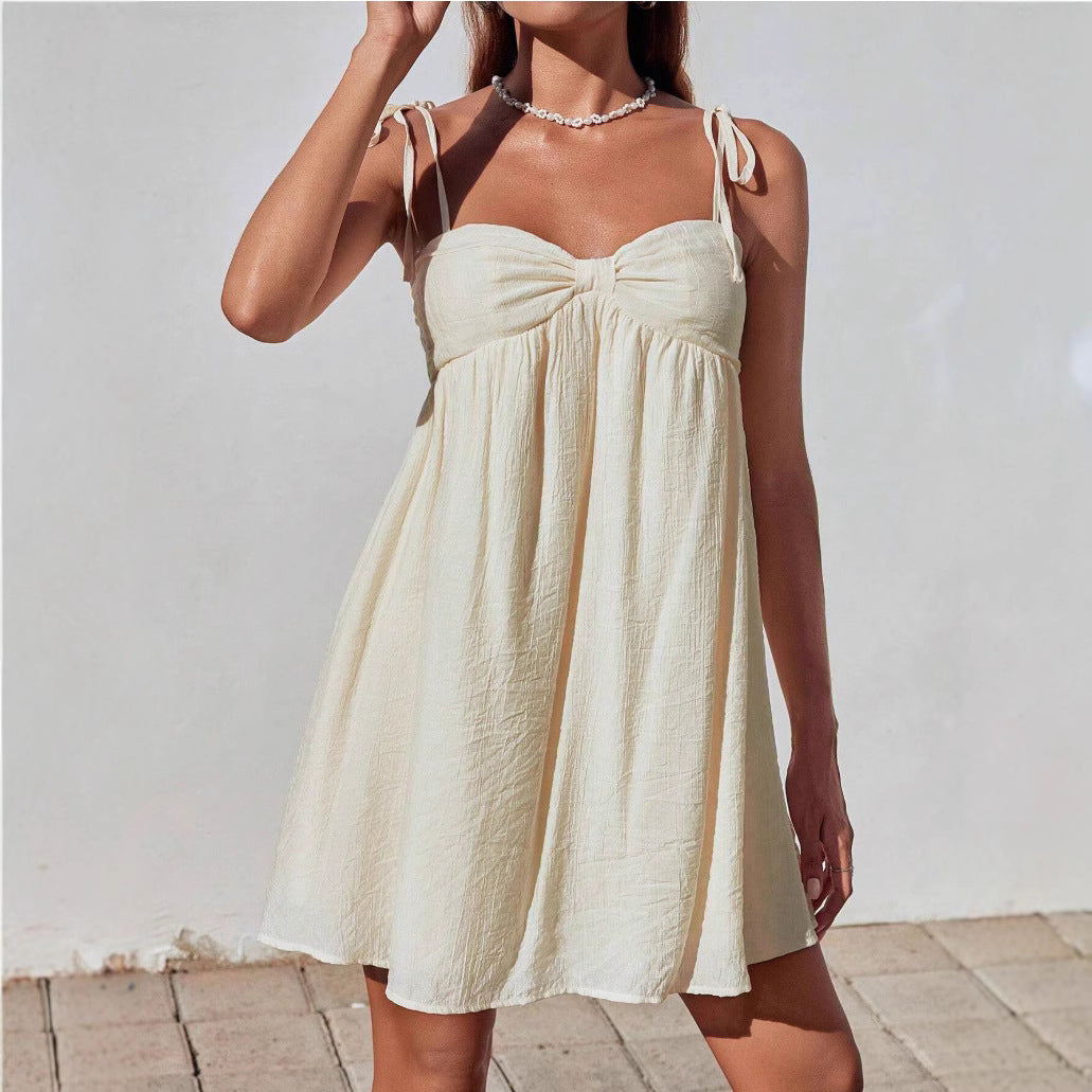 Elegante mini abito semplice da donna – Vestibilità comoda e alla moda