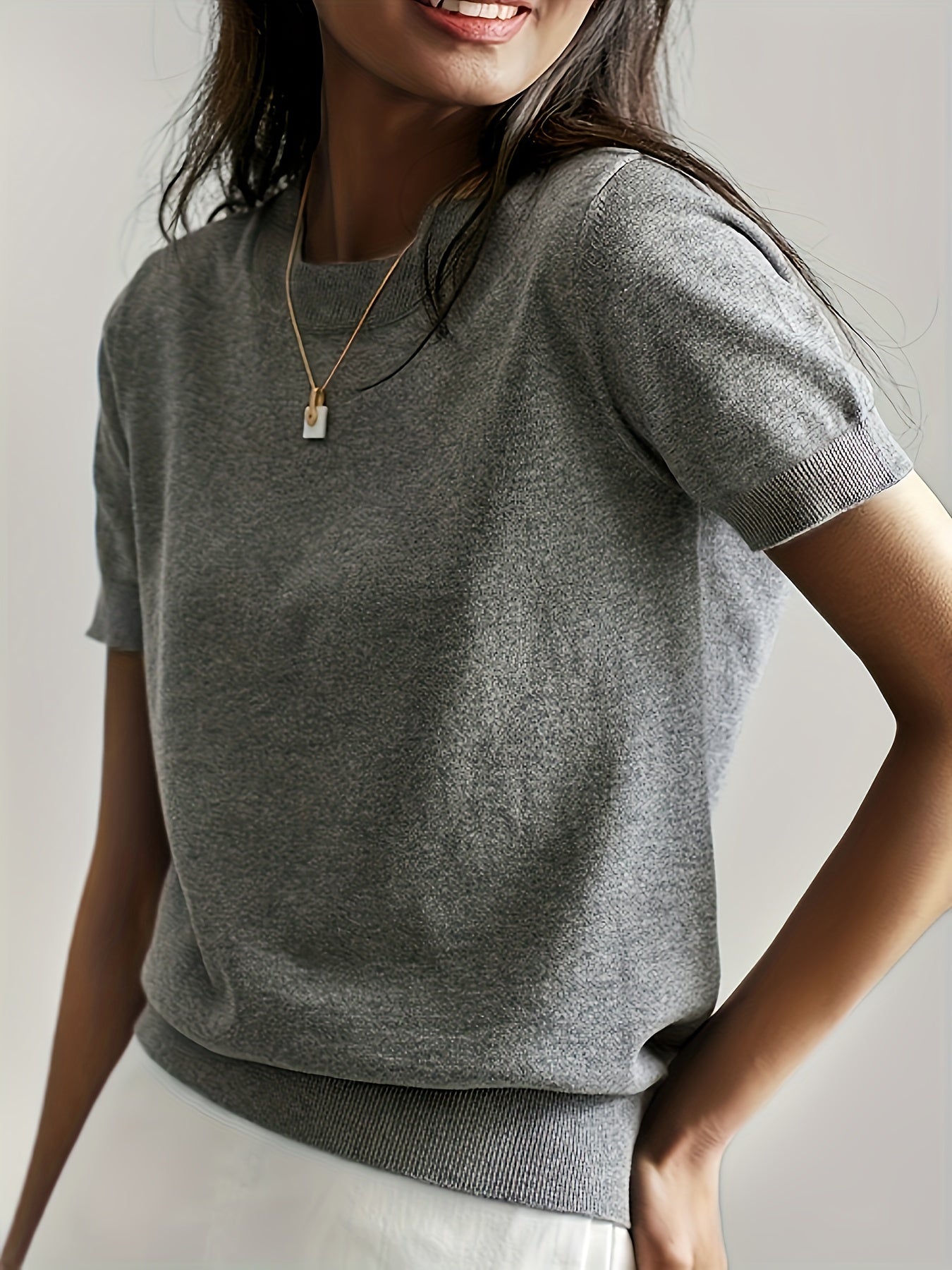 Maglione Donna Leggera Manica Corta Casual – Premium, Estiva, Confortevole