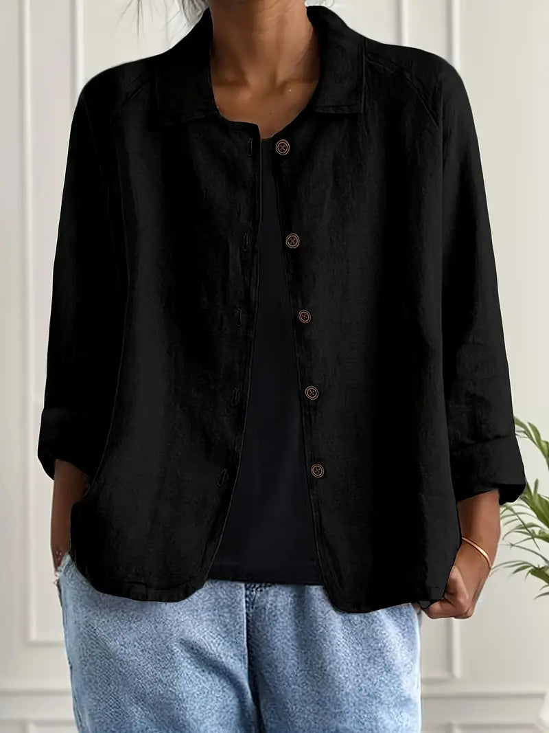 Blusa Casual Donna – Giacca Leggera Per Sovrapposizione Quotidiana