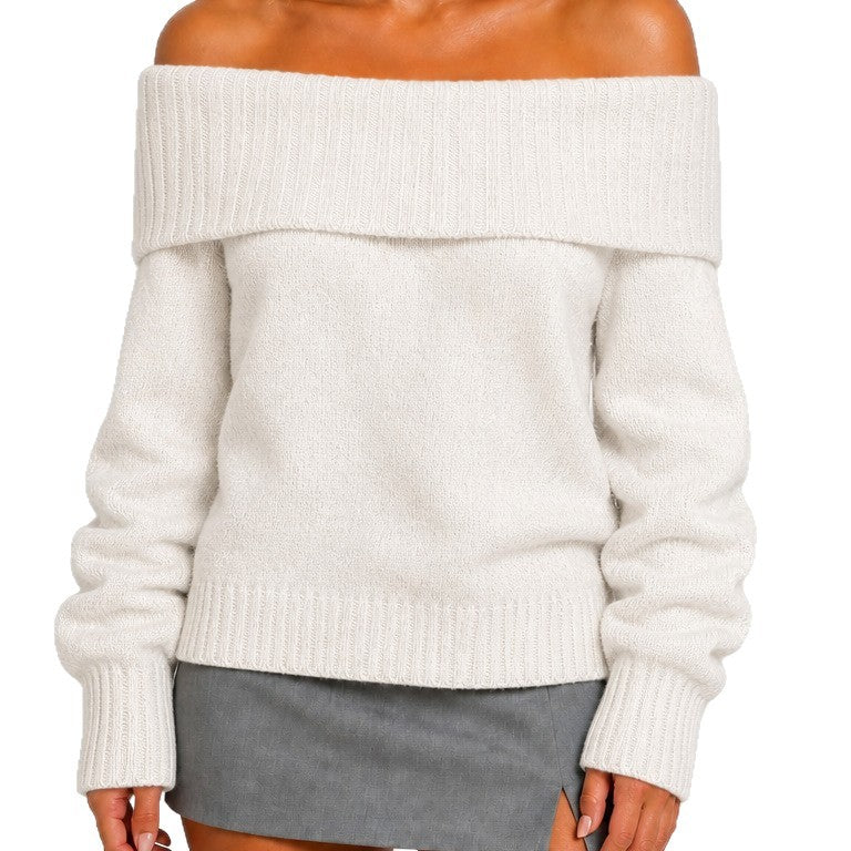 Maglione donna a maniche lunghe in tinta unita - Morbido e versatile
