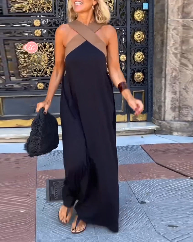Abito maxi incrociato da donna – Elegante e fluido