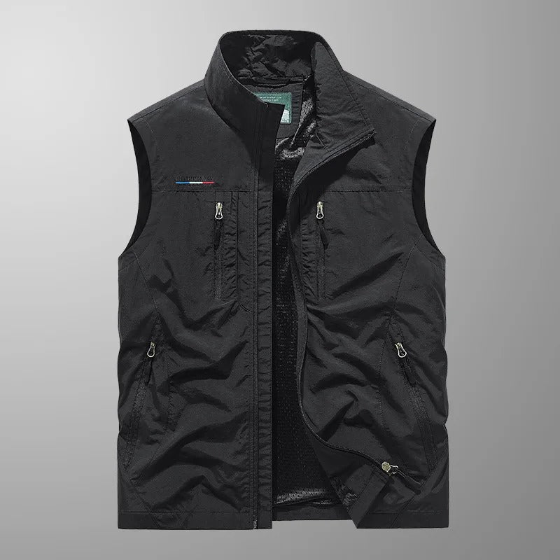 Gilet uomo con zip e collo alto - Pratico e versatile