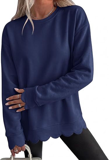 Sweat-shirt femme à col rond - Décontracté et doux