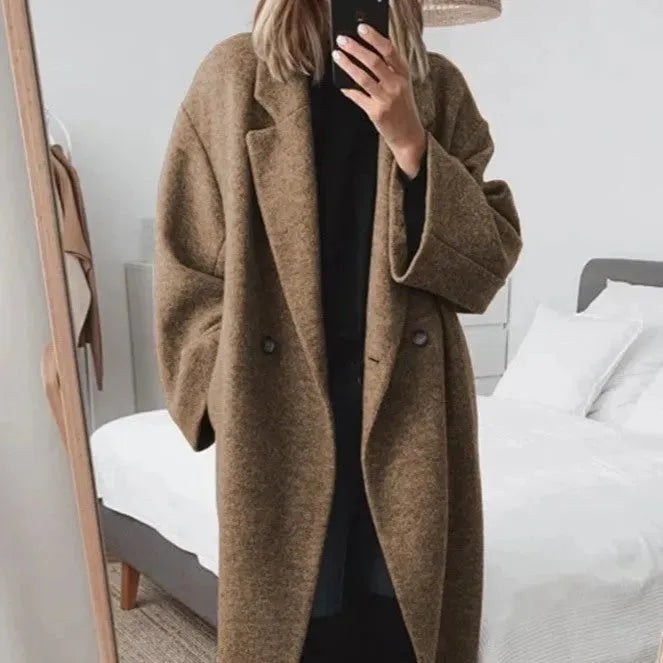 Manteau long pour femme à la coupe décontractée - Chic et polyvalent