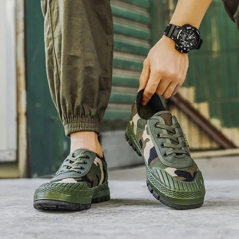 Sneakers da donna mimetiche per tutti i terreni – Stile sportivo casual per attività all'aperto
