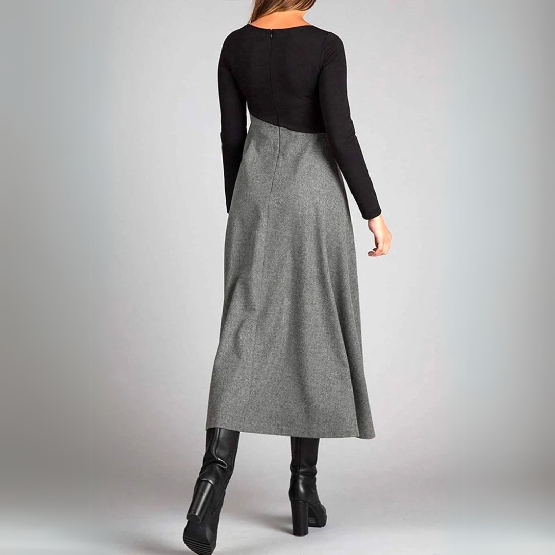 Abito Elegante – Contrasto Moderno per uno Stile Senza Sforzo