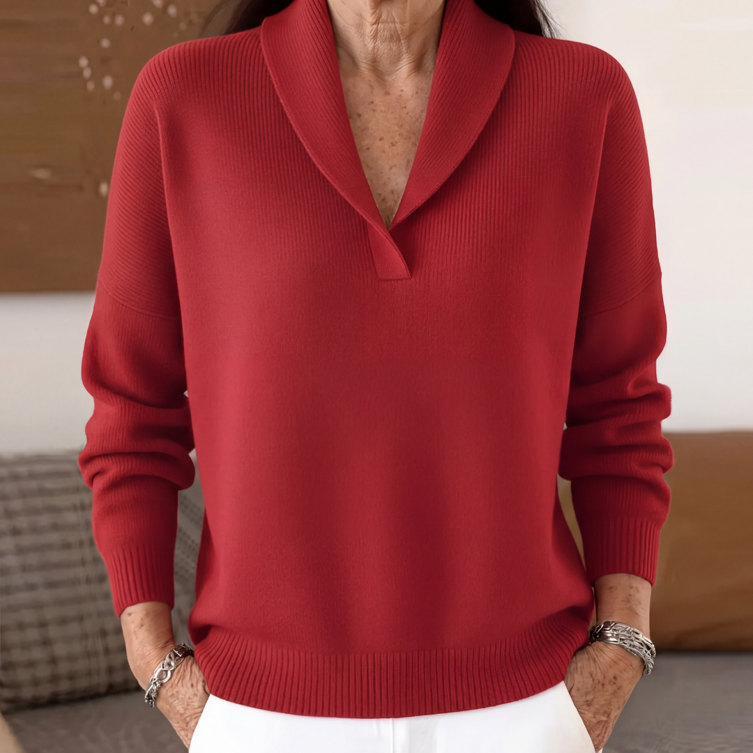 Maglione scollo a V donna Clarissa - Comodo e valorizzante