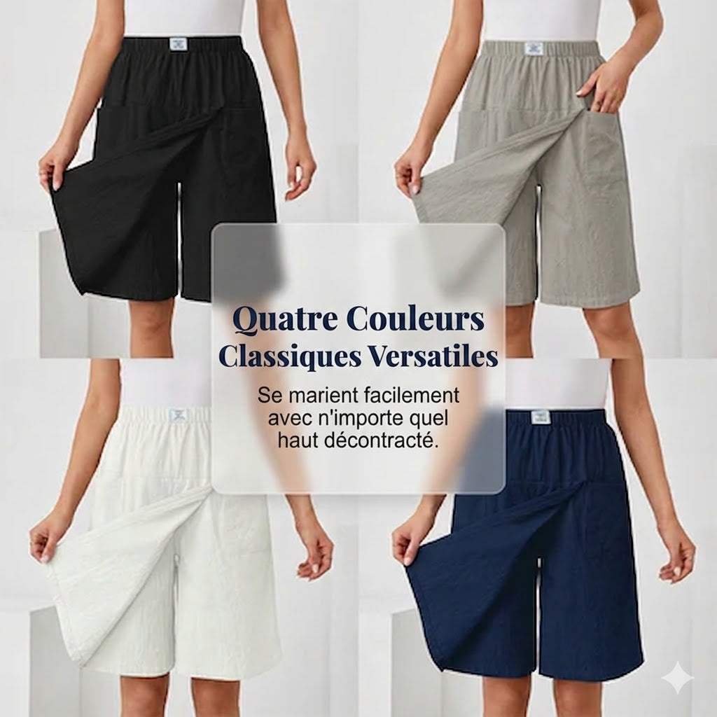 Libertine - Gonna short con vita elasticizzata e tasche - Pratica e femminile