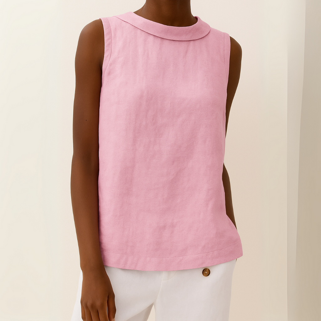 Top da donna senza maniche a collo alto – Stile casual, elegante e minimalista