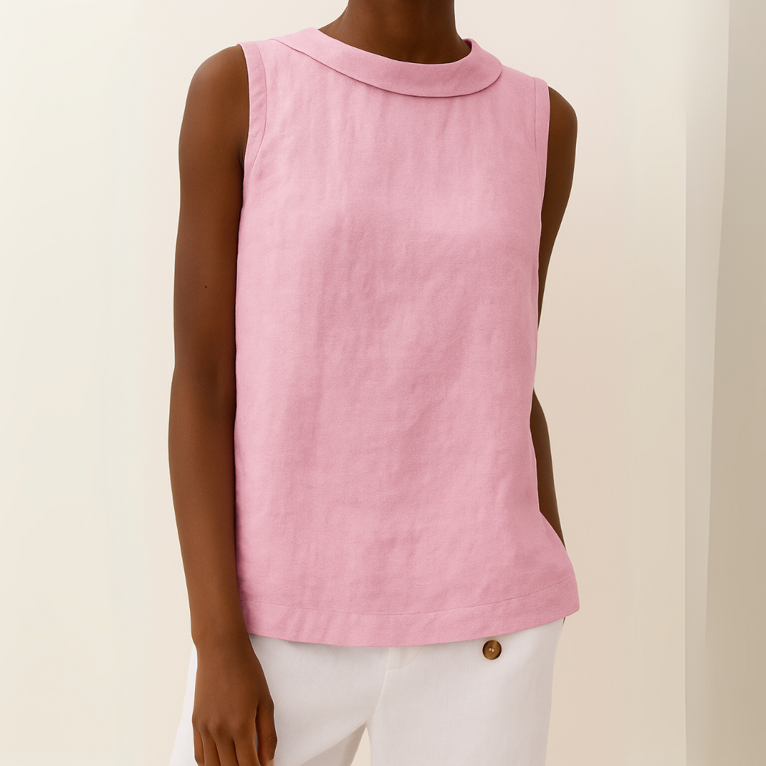 Top da donna senza maniche a collo alto – Stile casual, elegante e minimalista
