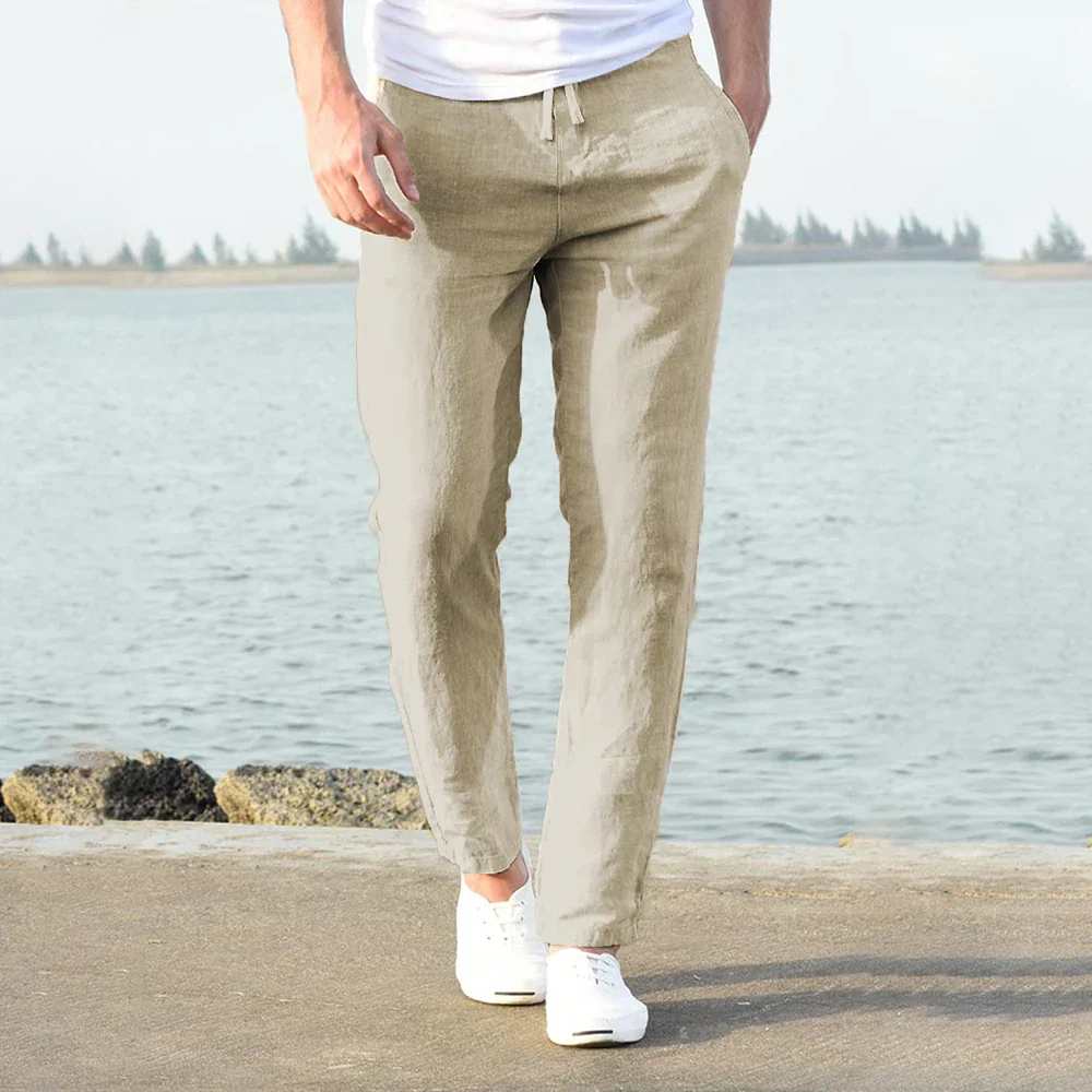 Pantaloni chino leggeri casual da uomo – Comodi, traspiranti, slim fit