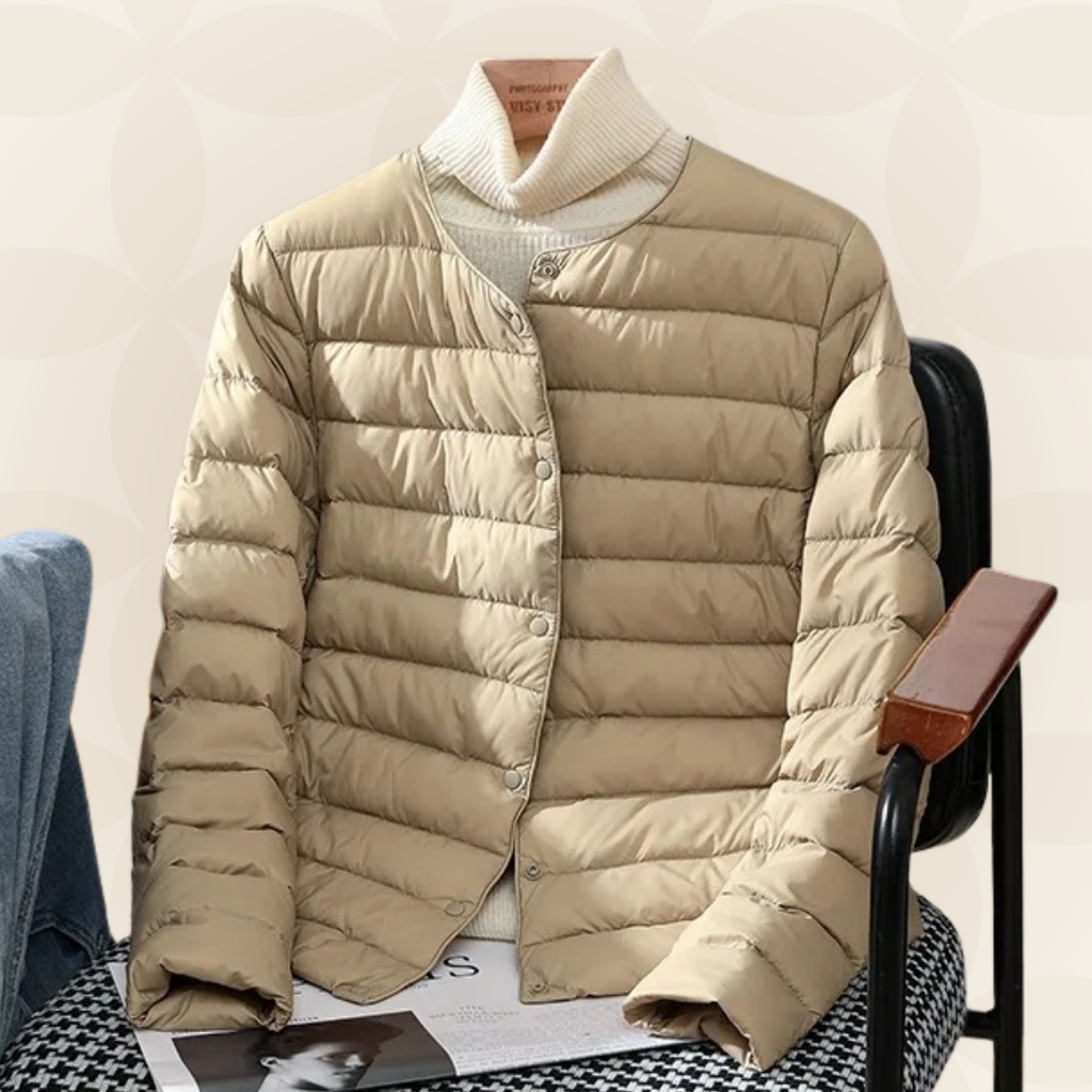 Giacca Donna Imbottita Mezza Stagione - Stile Leggero Comodo e Caldo.