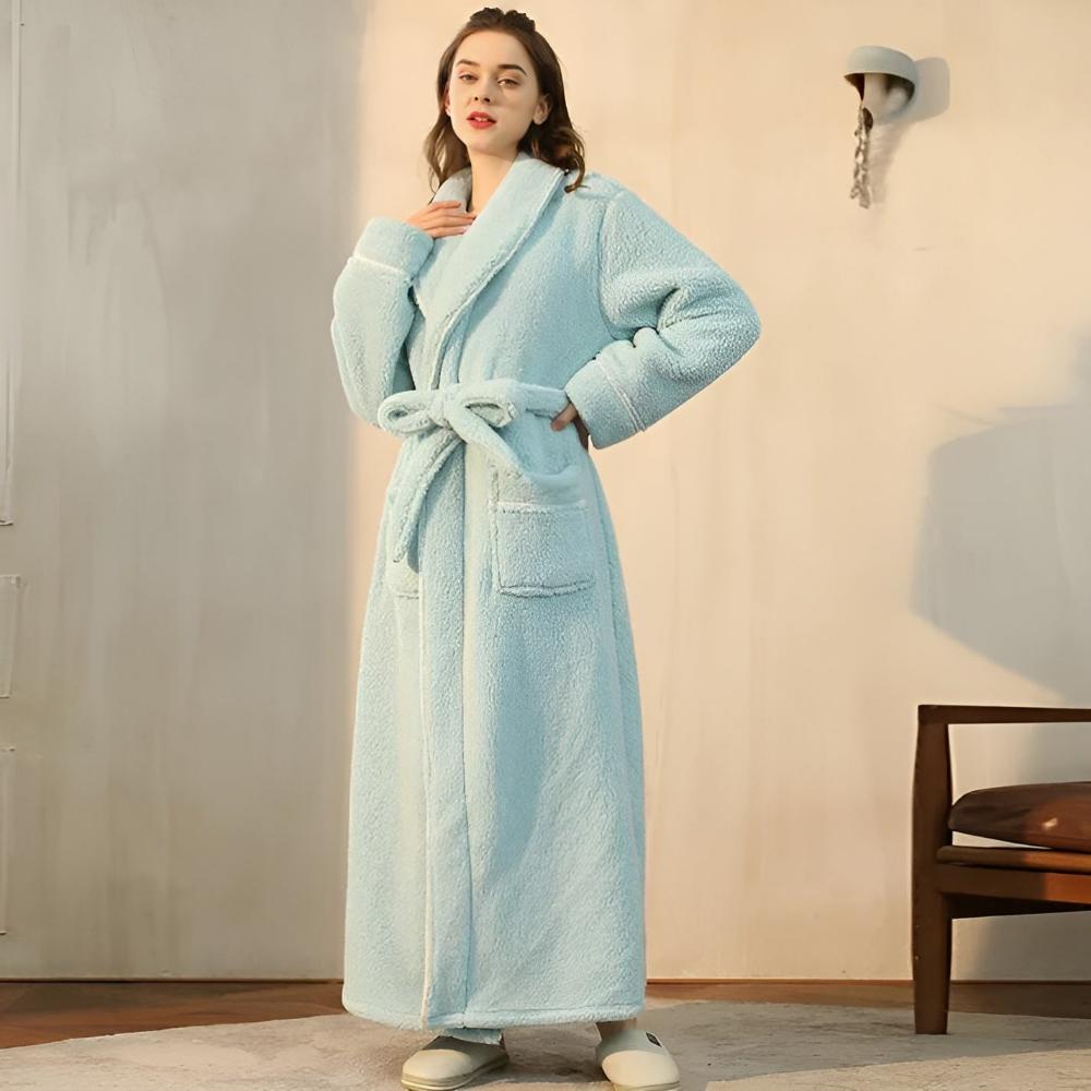 Accappatoio lungo unisex in pile