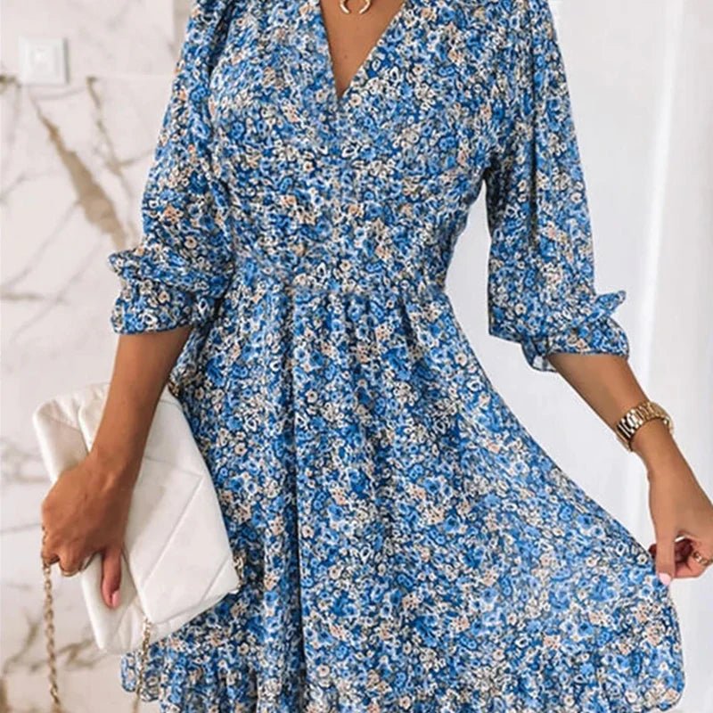 Abito floreale elegante da donna – Stile casual e alla moda per feste estive