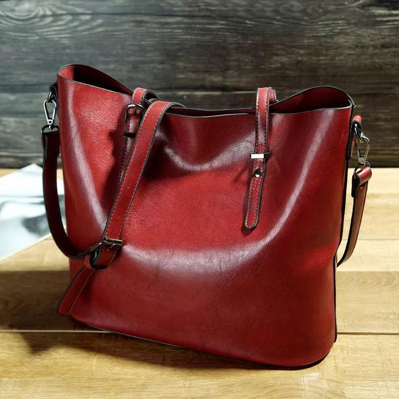Borsa a tracolla in pelle vintage per donna
