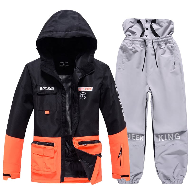 Completo da sci invernale unisex – Tuta da neve traspirante e isolante in due pezzi