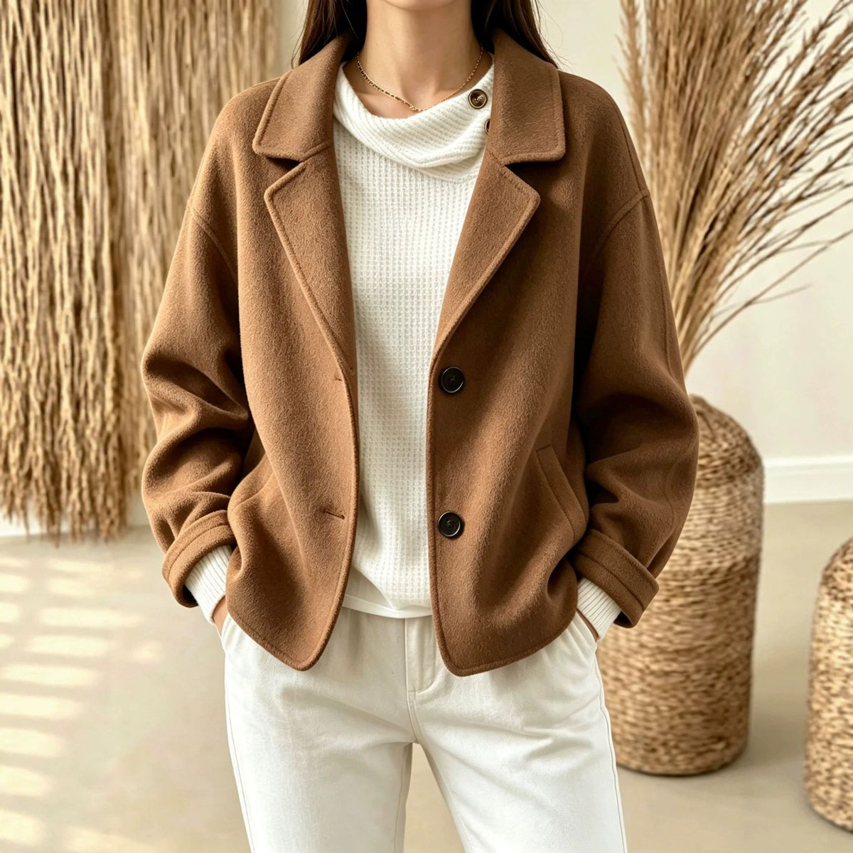 Tailleur slim pour femme à deux boutons - Minimaliste et chic