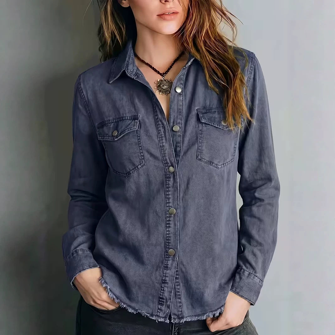 Camicia western donna con frange - Retro e originale