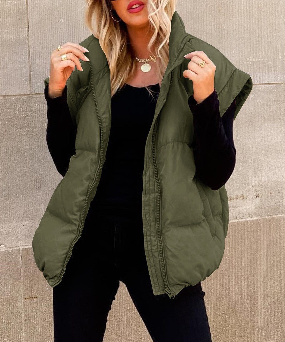 Doudoune sans manches oversize pour femme - Chaude et moderne