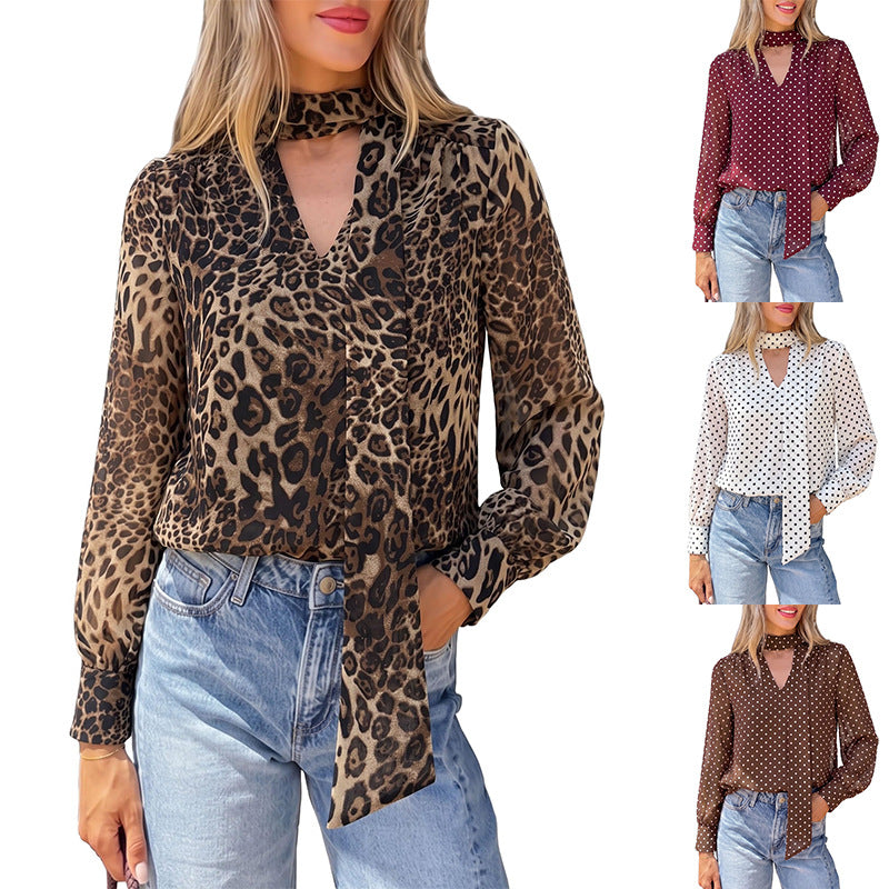 Camicia donna stampa leopardata - Retrò ed elegante