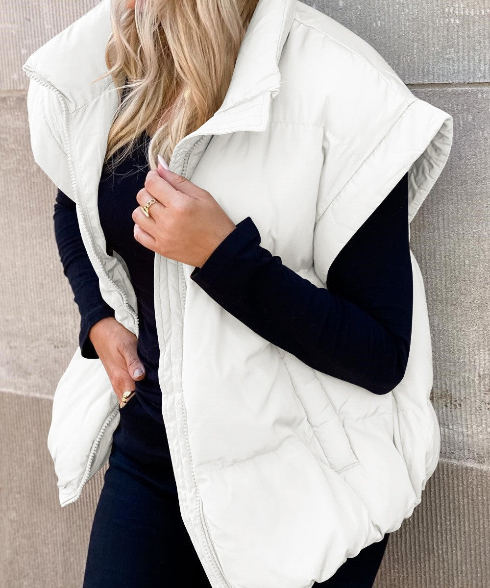 Doudoune sans manches oversize pour femme - Chaude et moderne