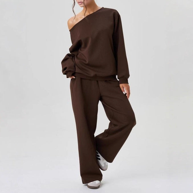Set Due Pezzi Donna Casual – Stile Sportivo con Spalle Scoperte