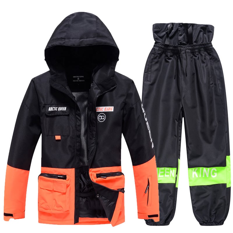 Completo da sci invernale unisex – Tuta da neve traspirante e isolante in due pezzi