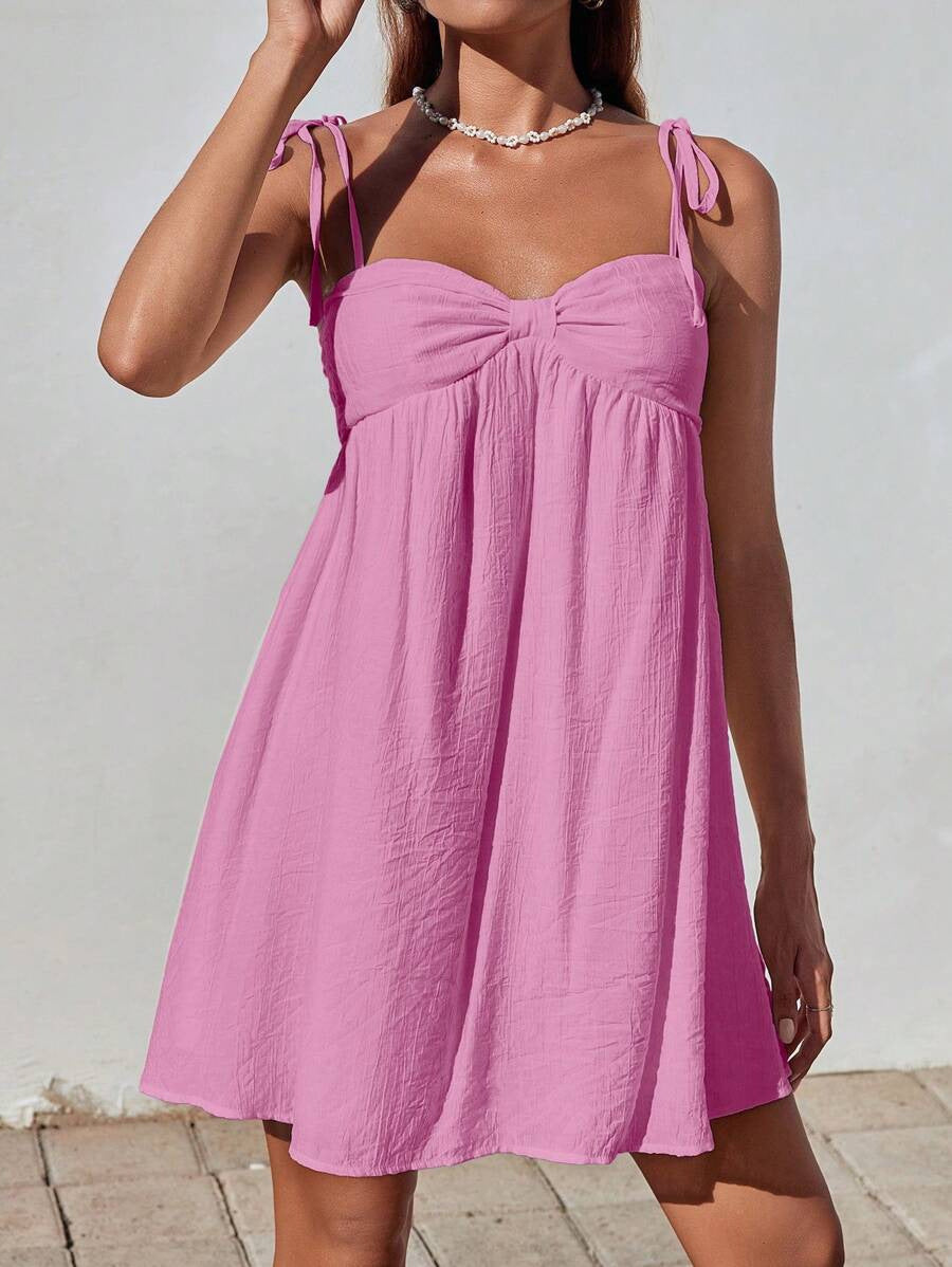 Elegante mini abito semplice da donna – Vestibilità comoda e alla moda